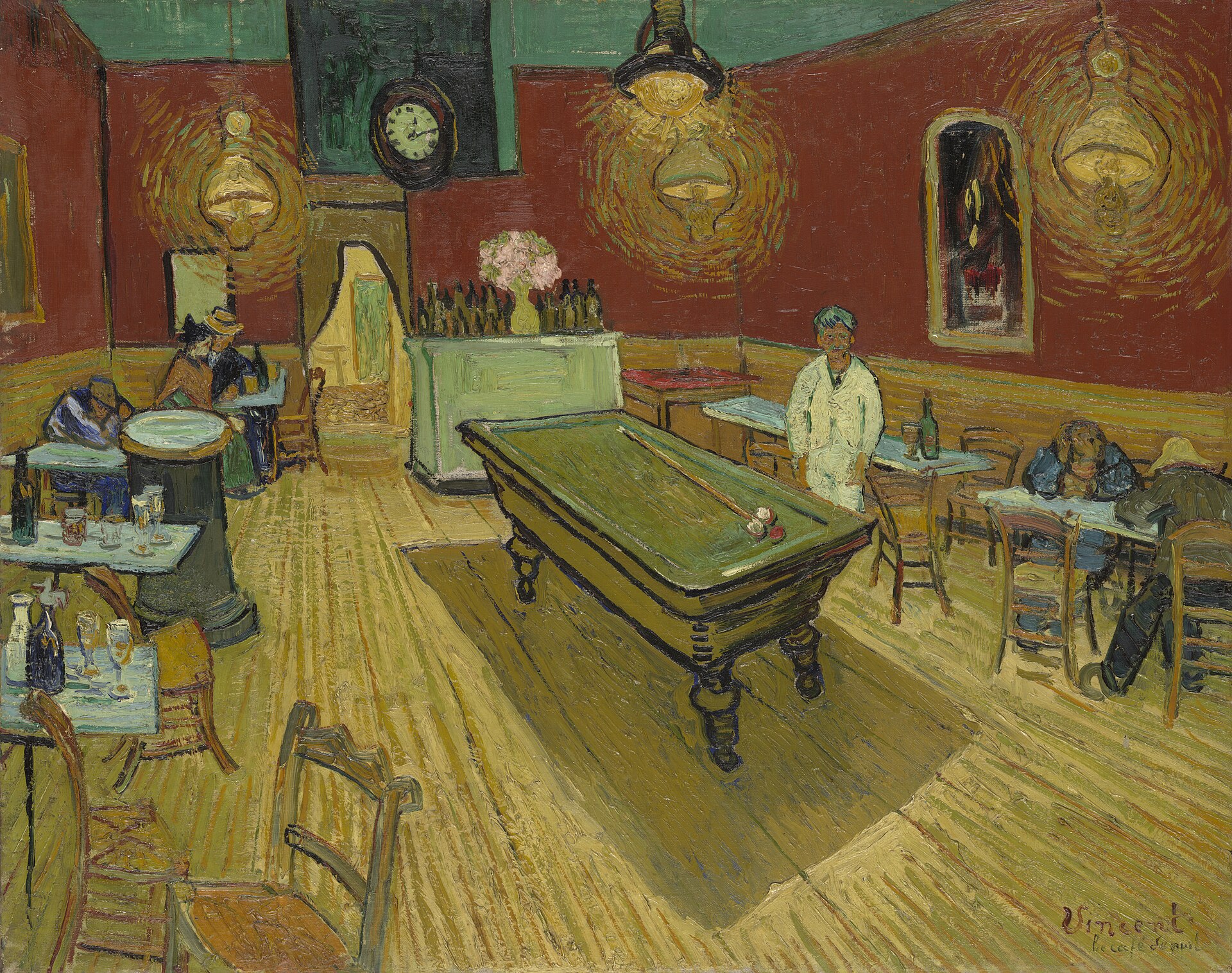 Imagem de referência de O Café à Noite na Place Lamartine, descrito nos dados abertos como pintura de Vincent van Gogh