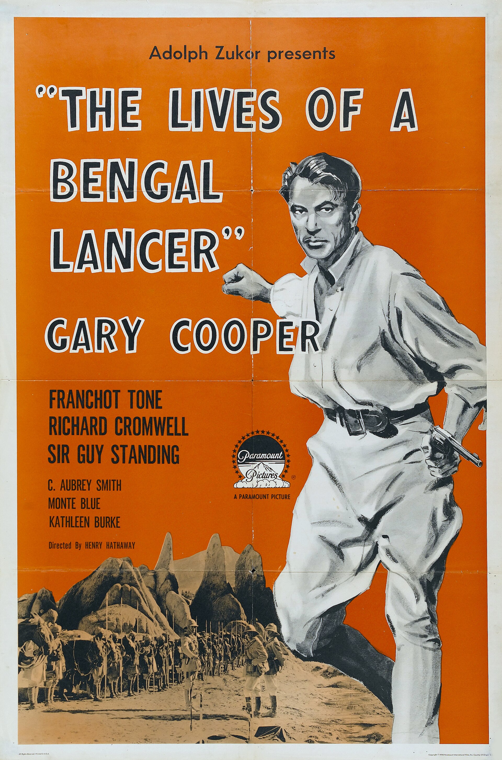 Imagem de referência de Lanceiros da Índia, descrito nos dados abertos como filme de 1935 dirigido por Henry Hathaway