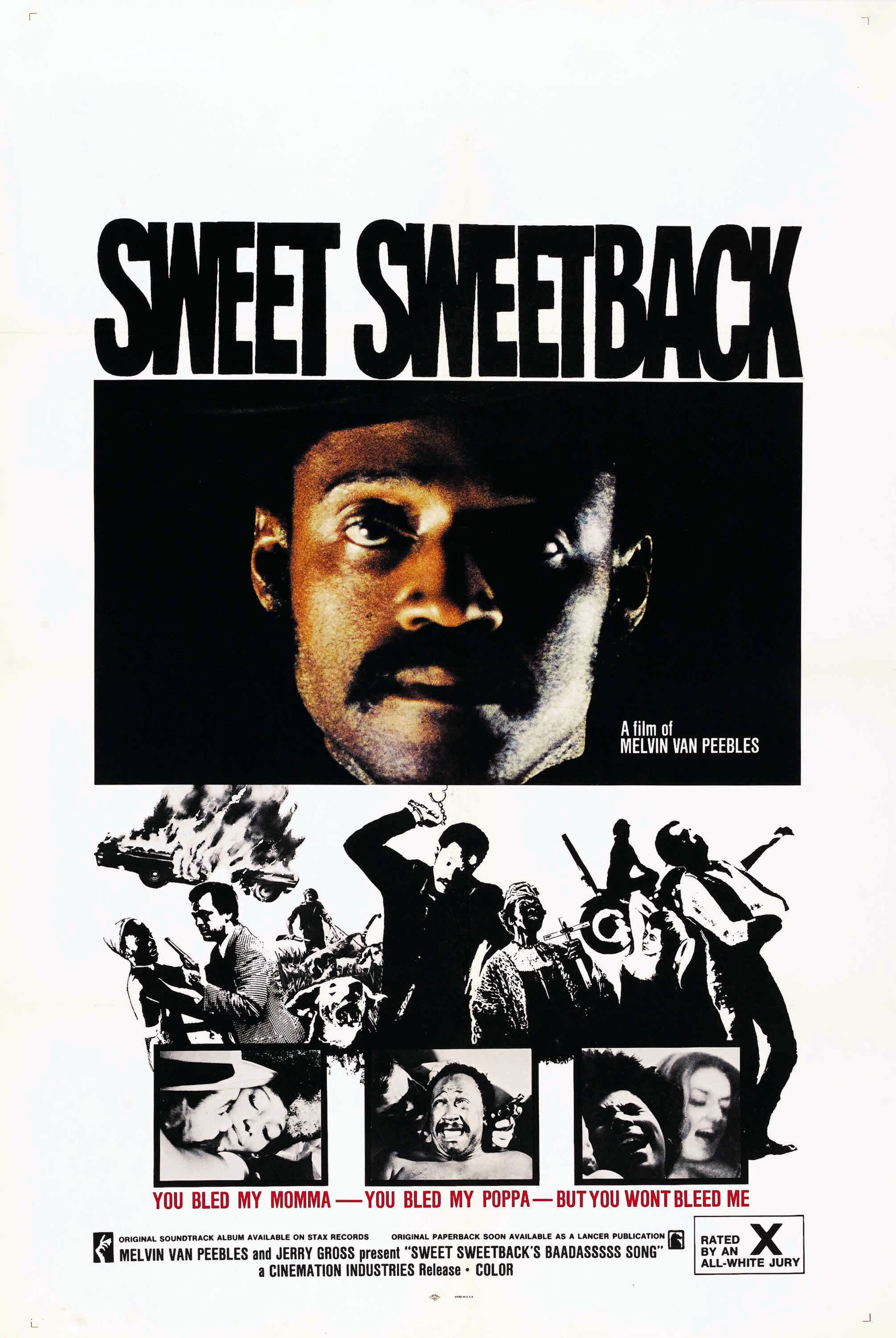 Imagem de referência de Sweet Sweetback's Baadasssss Song, descrito nos dados abertos como filme de 1971 dirigido por Melvin Van Peebles