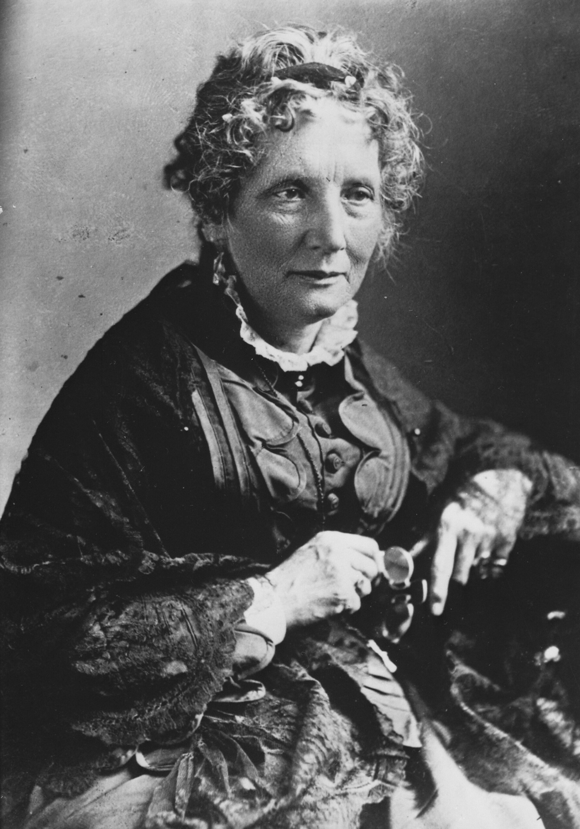 Imagem de referência de Harriet Beecher Stowe, descrito nos dados abertos como abolicionista e escritora estadunidense