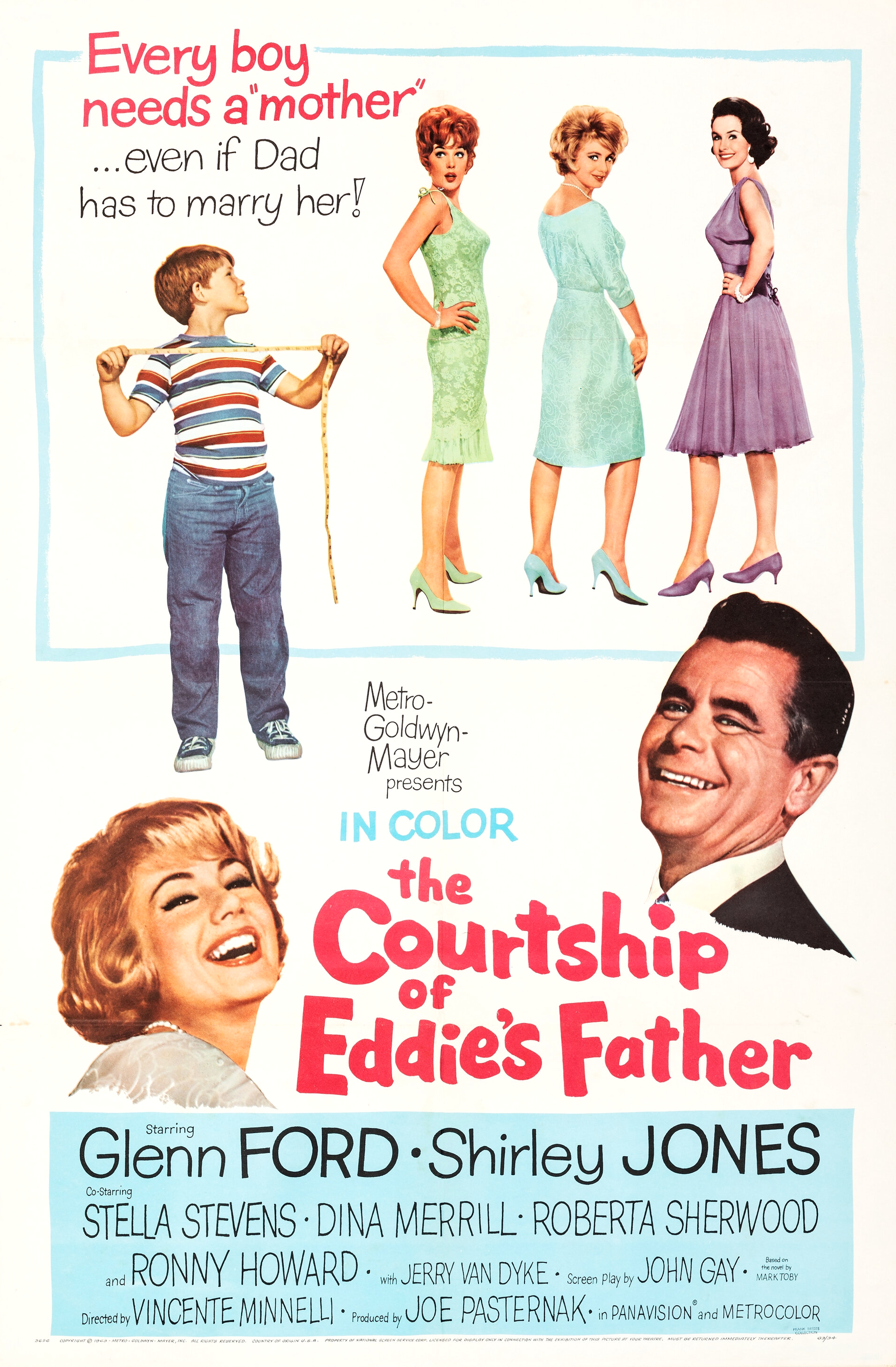 Imagem de referência relacionada a The Courtship of Eddie's Father, item descrito como filme de 1963 dirigido por Vincente Minnelli