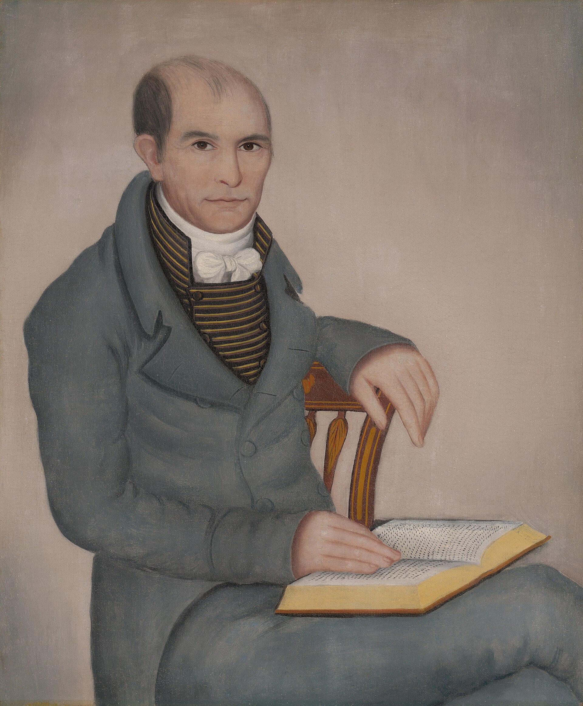 Imagem de referência de Wilbur Sherman (1776-1856), descrito nos dados abertos como pintura de Ammi Phillips