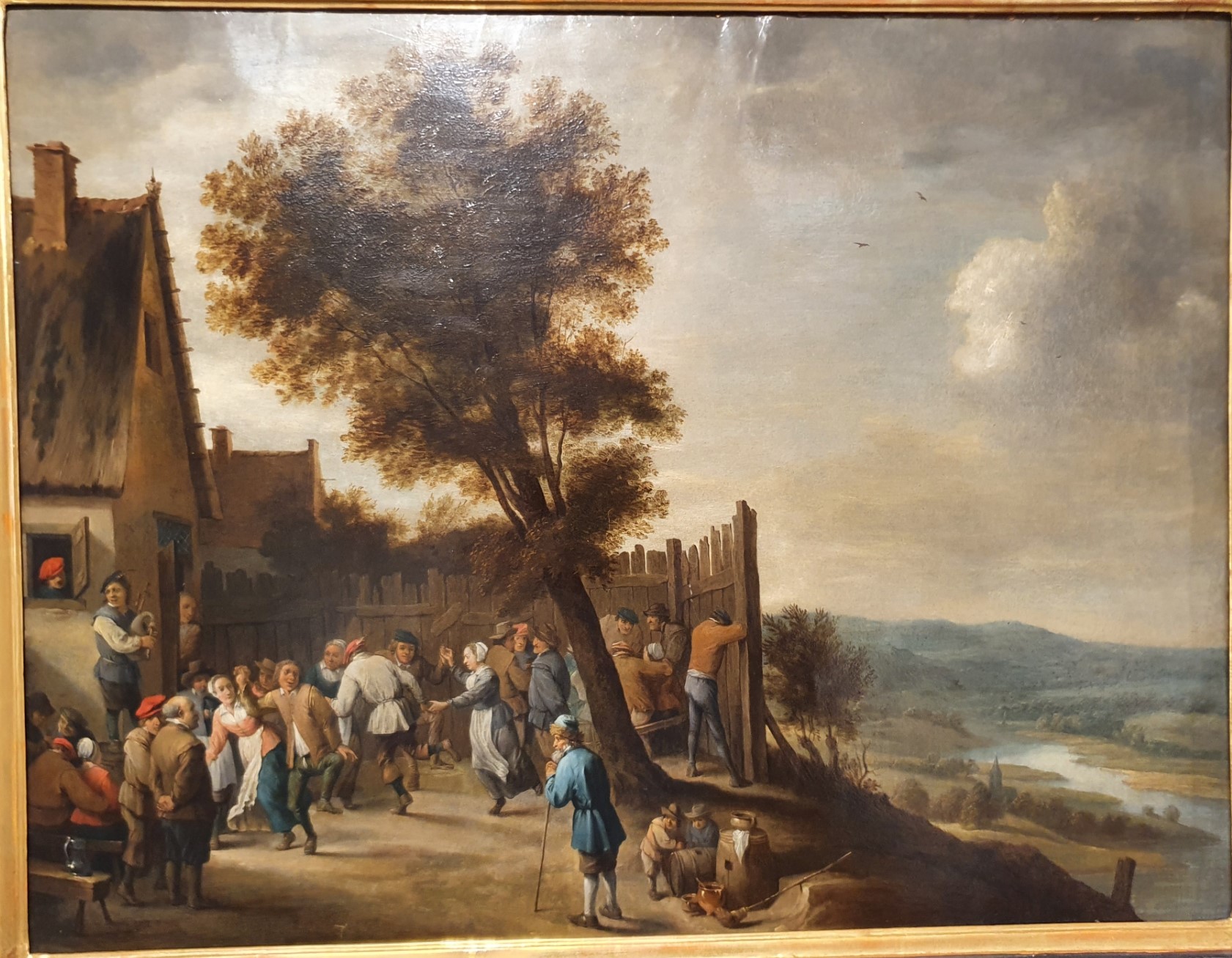 Imagem de referência de Festa na Aldeia, descrito nos dados abertos como pintura atribuida a David Teniers, o Jovem
