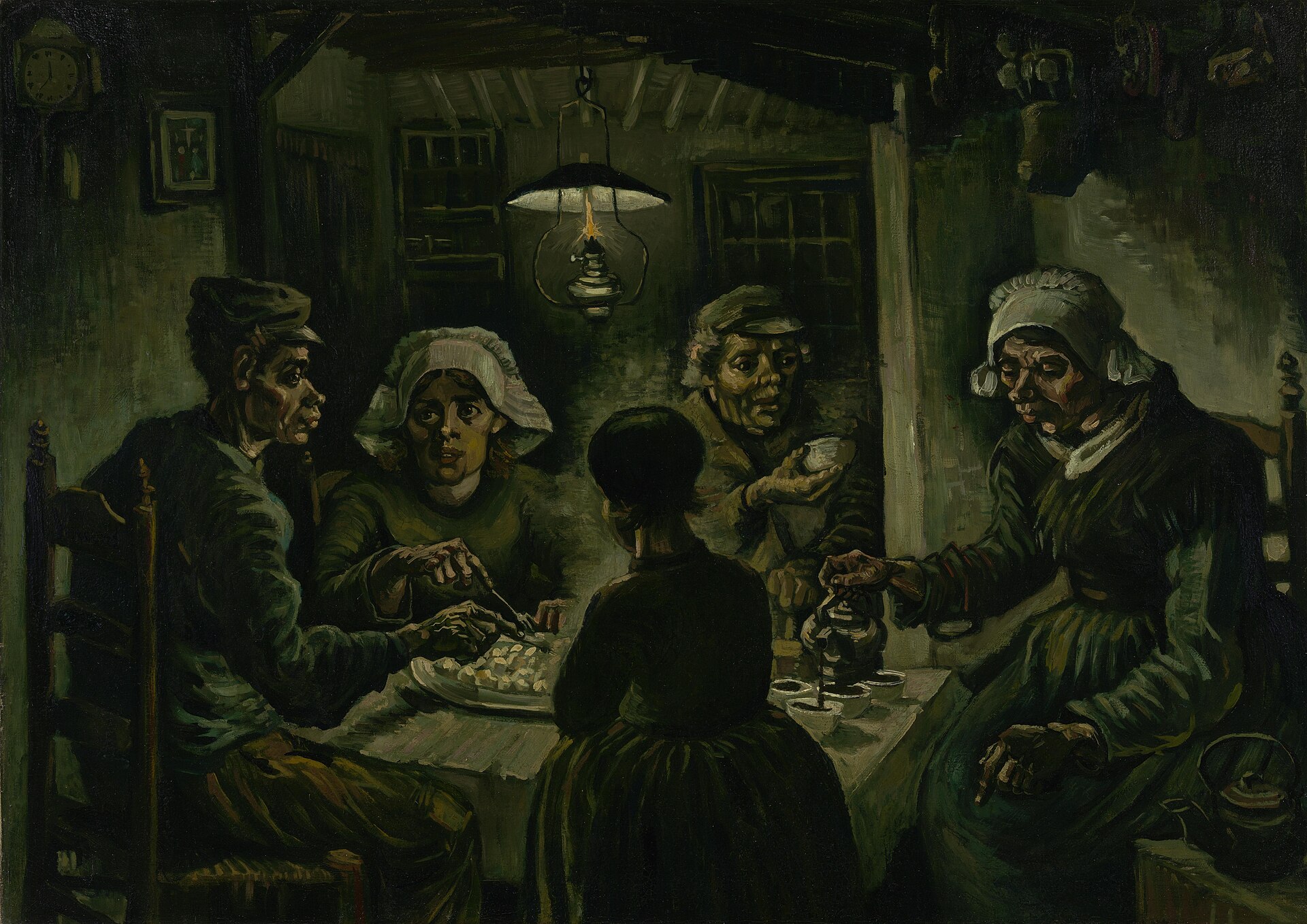 Imagem de referência de Os Comedores de Batata, descrito nos dados abertos como pintura de Vincent van Gogh