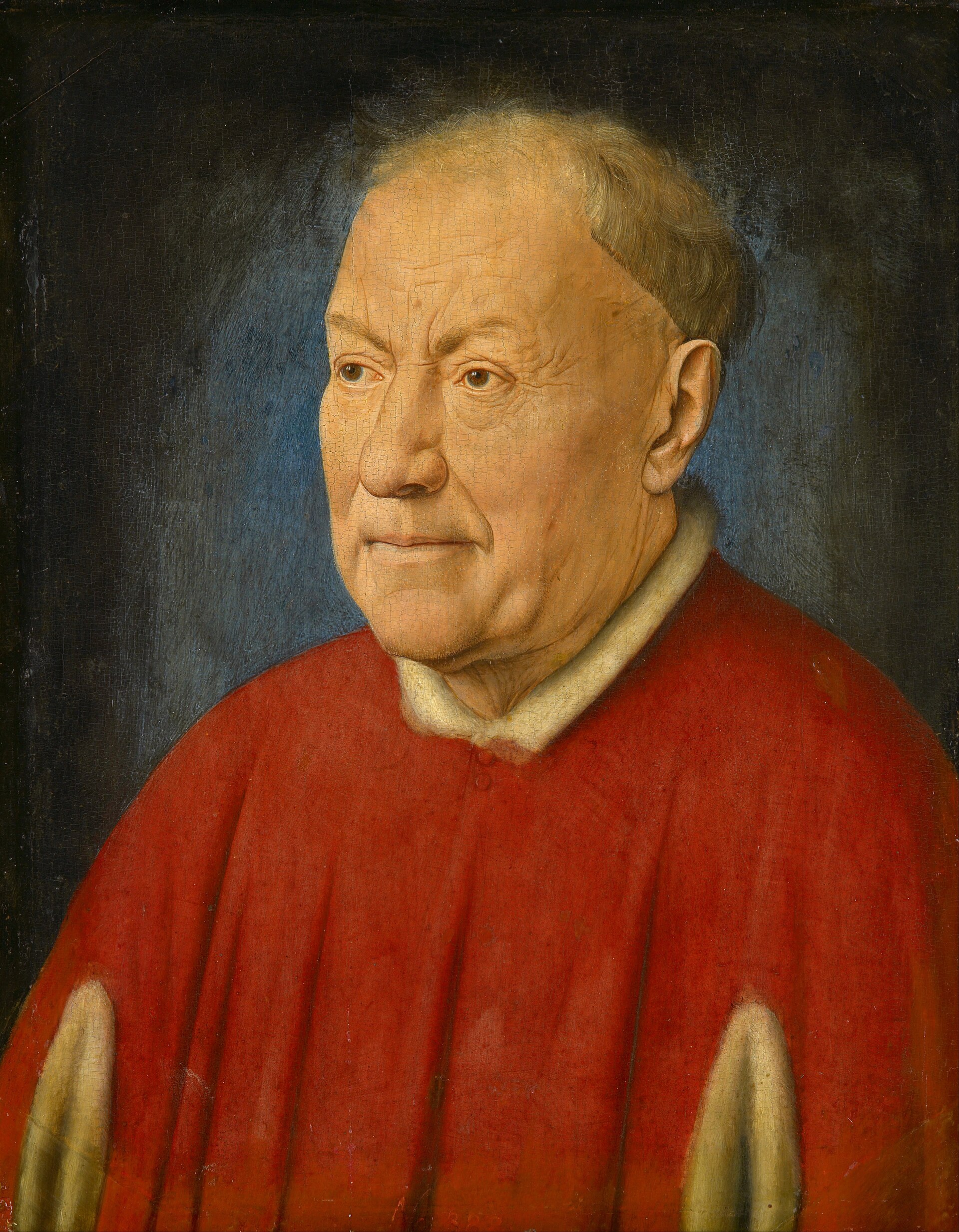 Imagem de referência de Retrato do Cardeal Niccolò Albergati, descrito nos dados abertos como pintura de Jan van Eyck