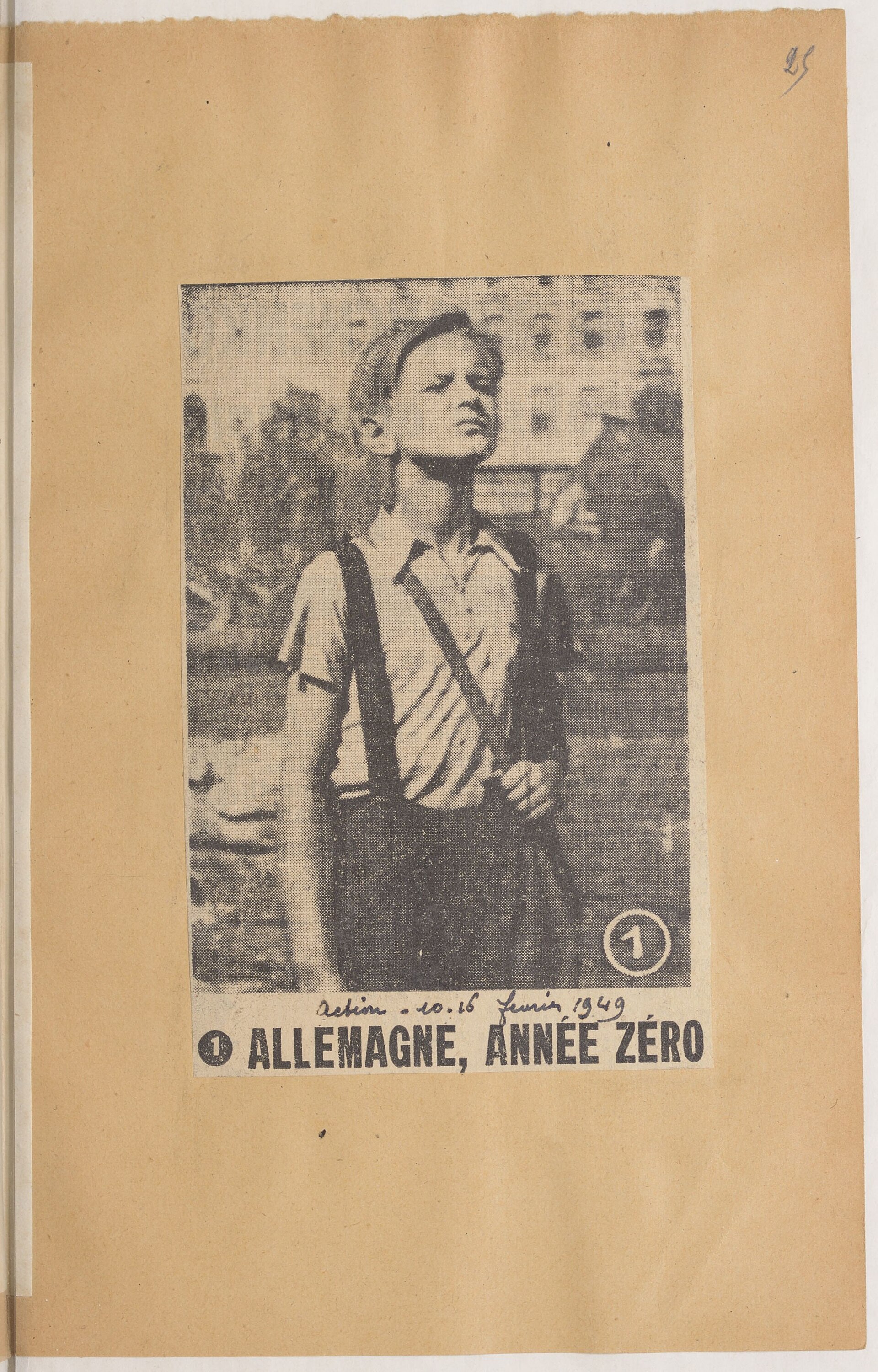 Imagem de referência de Alemanha, Ano Zero, descrito nos dados abertos como filme de 1948 dirigido por Roberto Rossellini