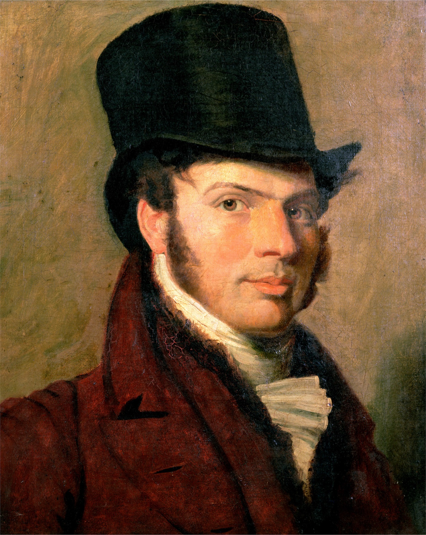 Imagem de referência de Retrato de um homem jovem, descrito nos dados abertos como pintura de Parmigianino