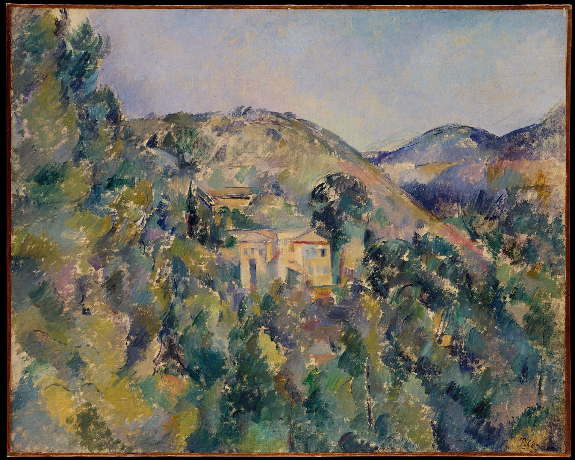 Imagem de referência de A Colina dos Pobres, descrito nos dados abertos como pintura de Paul Cézanne