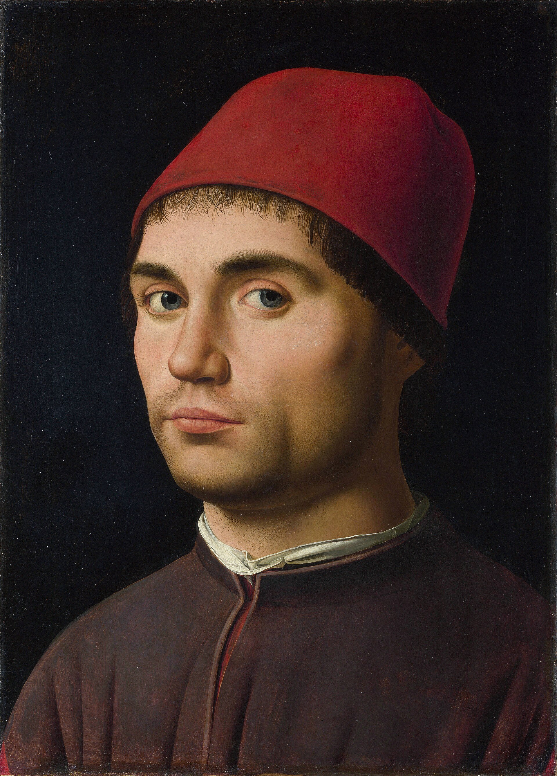 Imagem de referência de Retrato de um homem, descrito nos dados abertos como pintura de Théodore Géricault