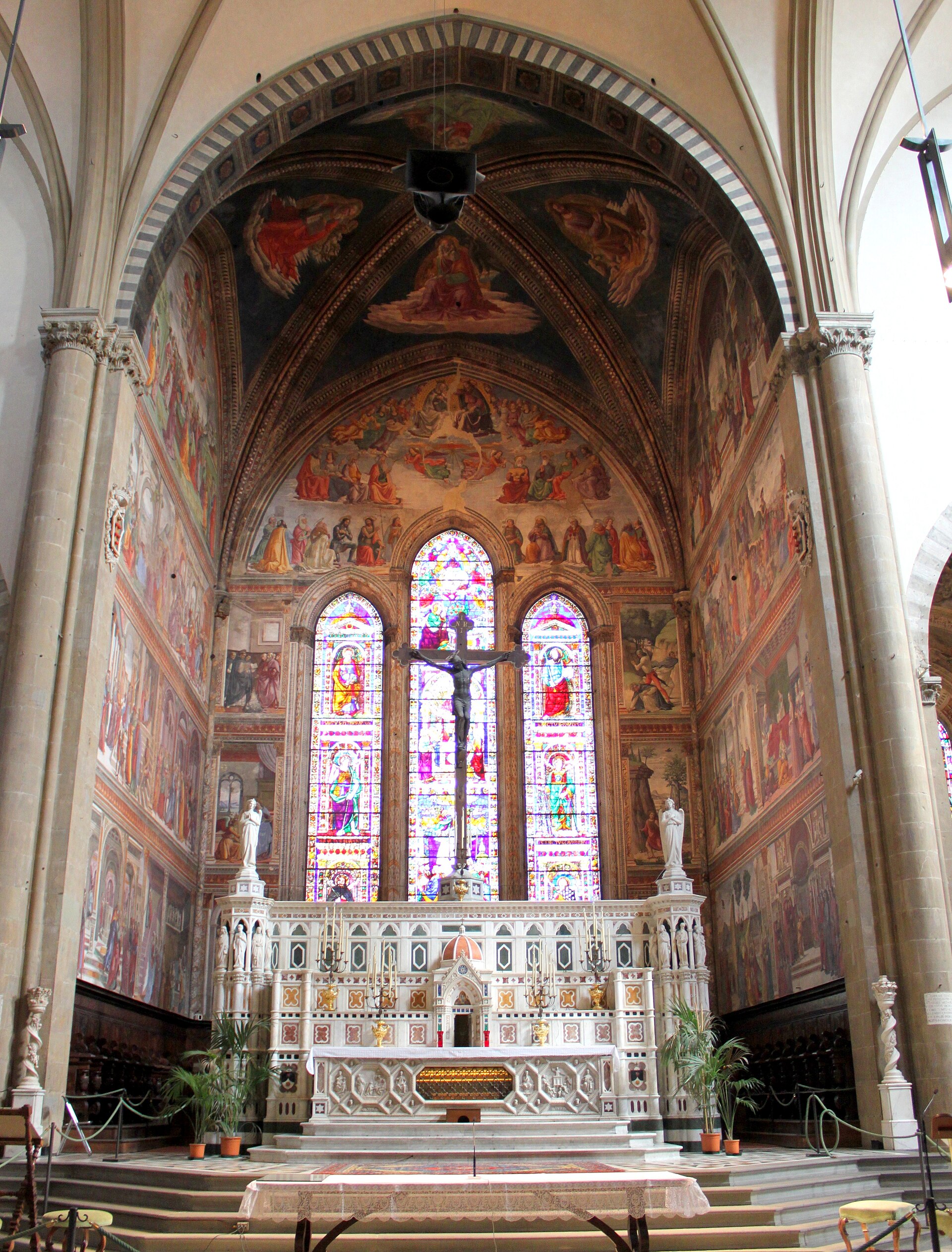 Imagem de referência de Capela Tornabuoni, descrito nos dados abertos como capela-mor na Igreja de Santa Maria Novella, Florença