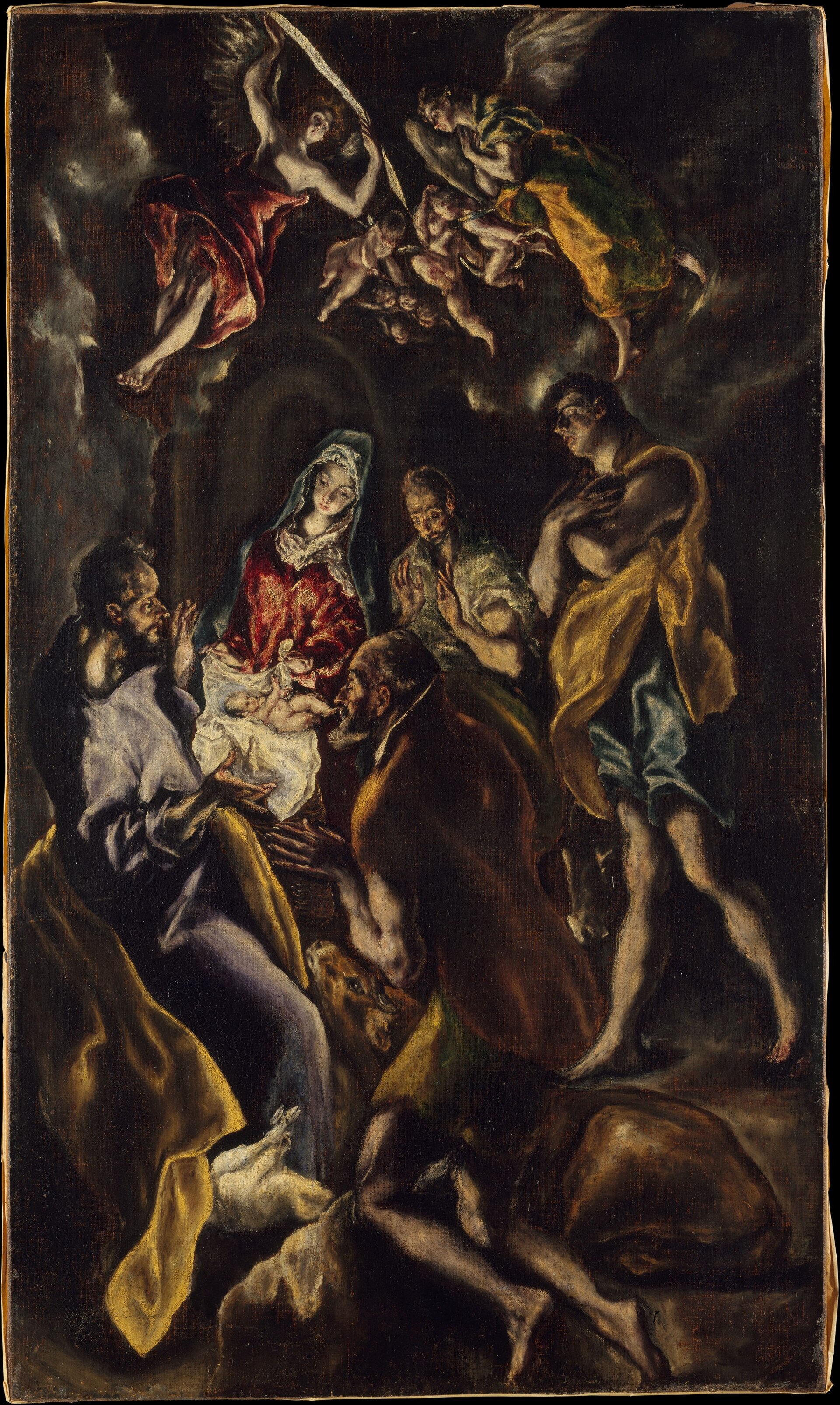 Imagem de referência de A Adoração dos Pastores., descrito nos dados abertos como pintura de El Greco