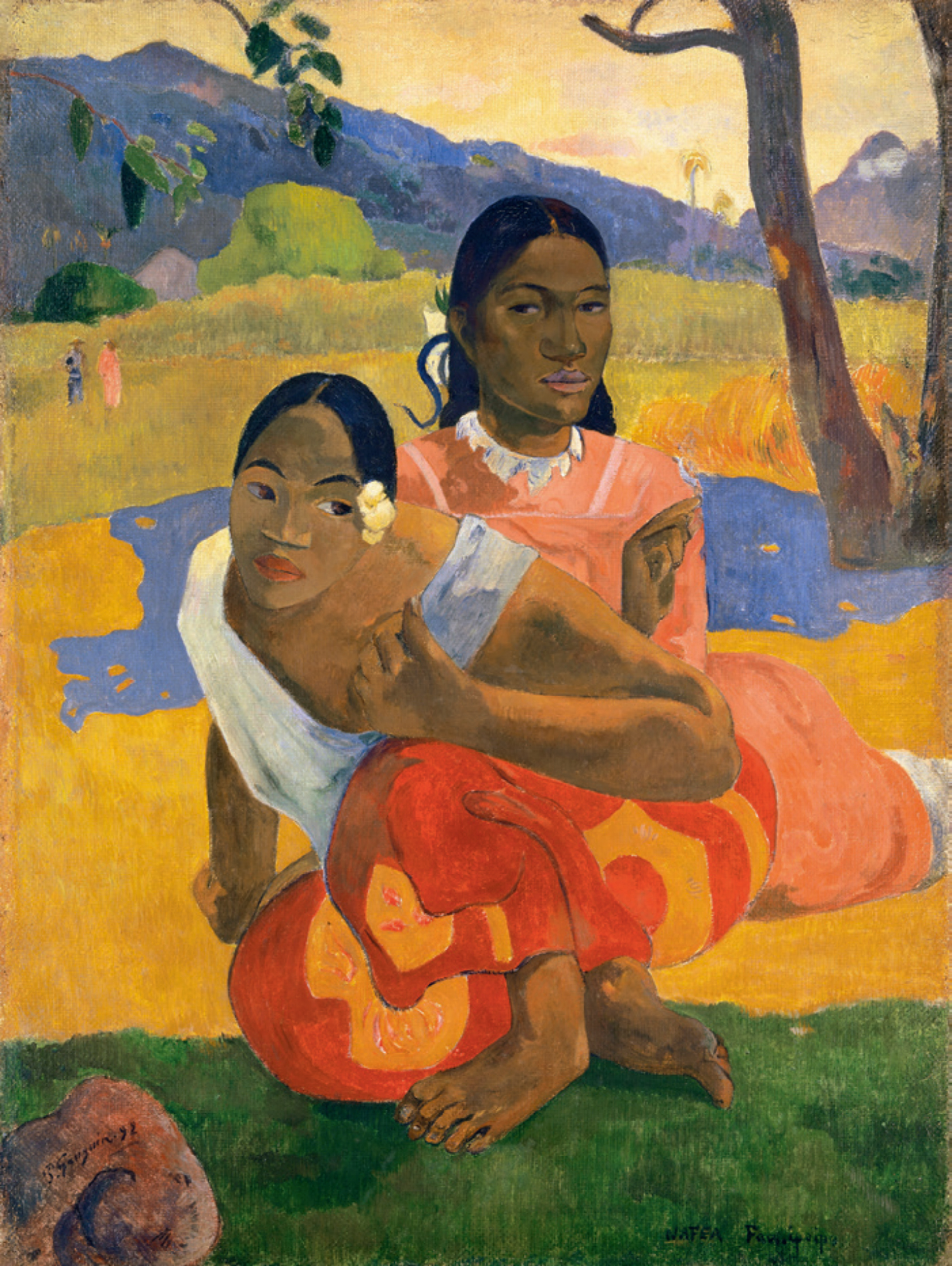 Imagem de referência de Quando Você Casa?, descrito nos dados abertos como pintura de Paul Gauguin