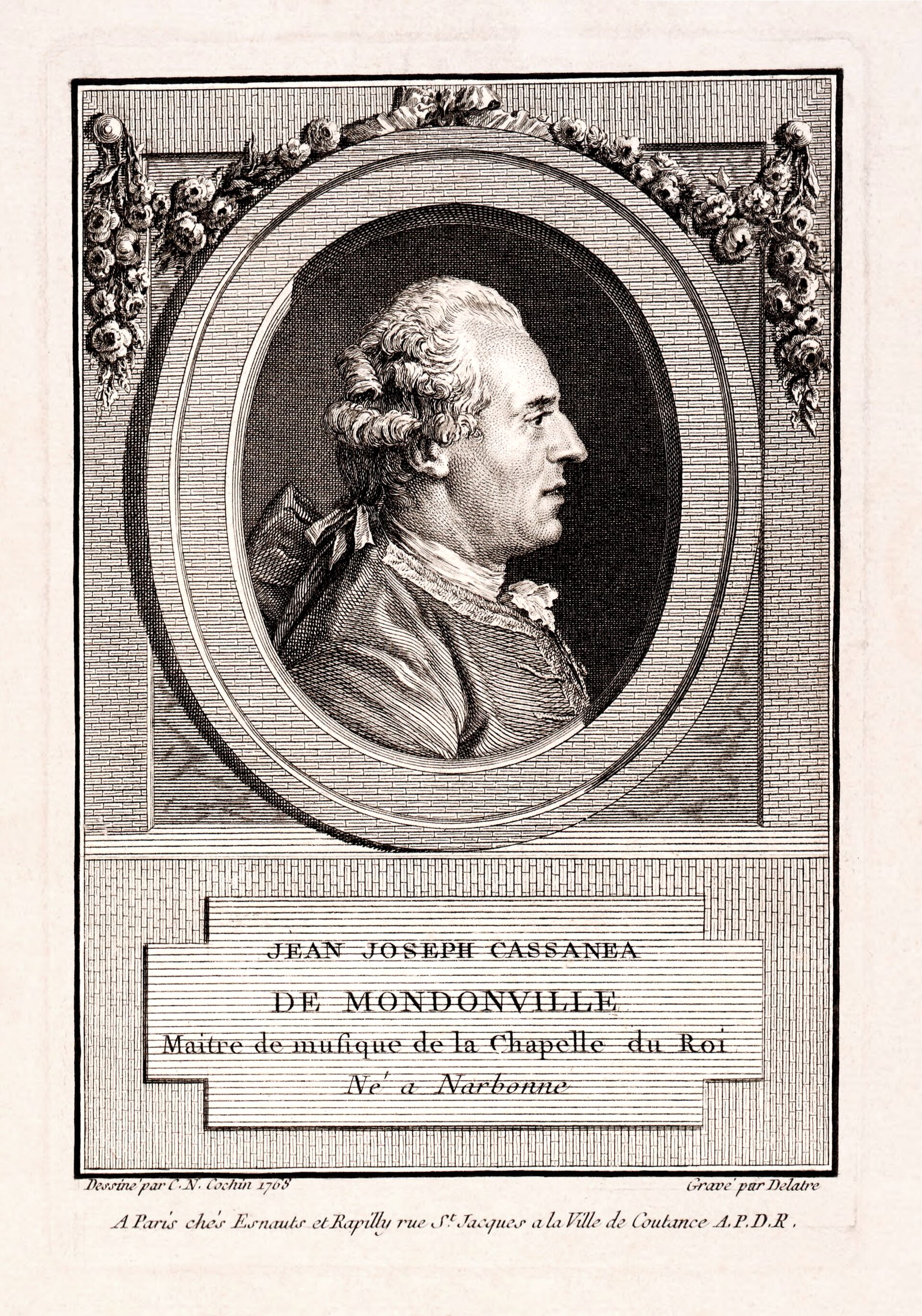 Imagem de referência de Jean-Joseph Cassanéa de Mondonville, descrito nos dados abertos como violinista-compositor francês