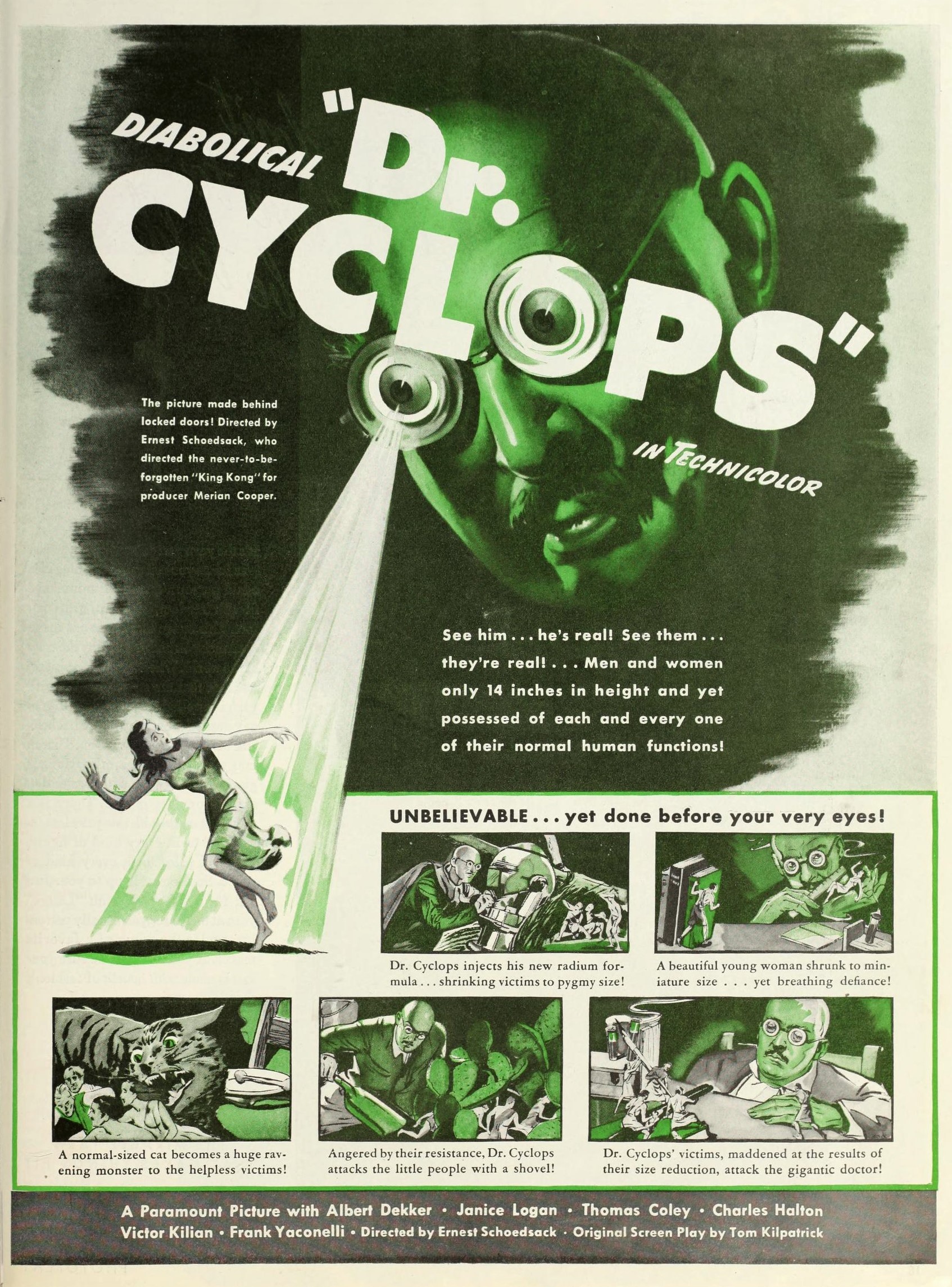 Imagem de referência de Dr. Cyclops, descrito nos dados abertos como filme de 1940 dirigido por Ernest B. Schoedsack