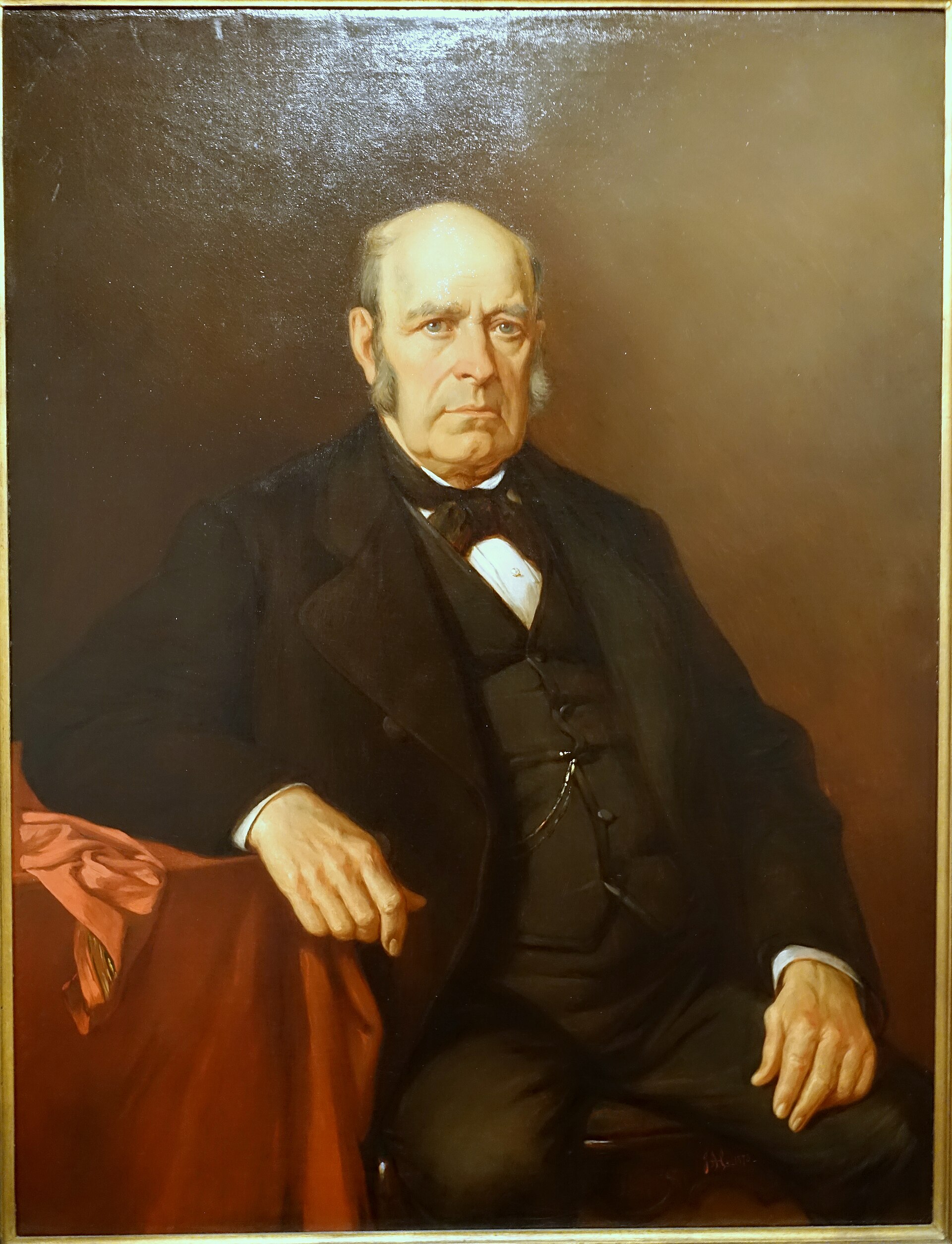 Imagem de referência de Retrato de Antonio Martins Fernandes Guimarães, descrito nos dados abertos como pintura de João António Correia