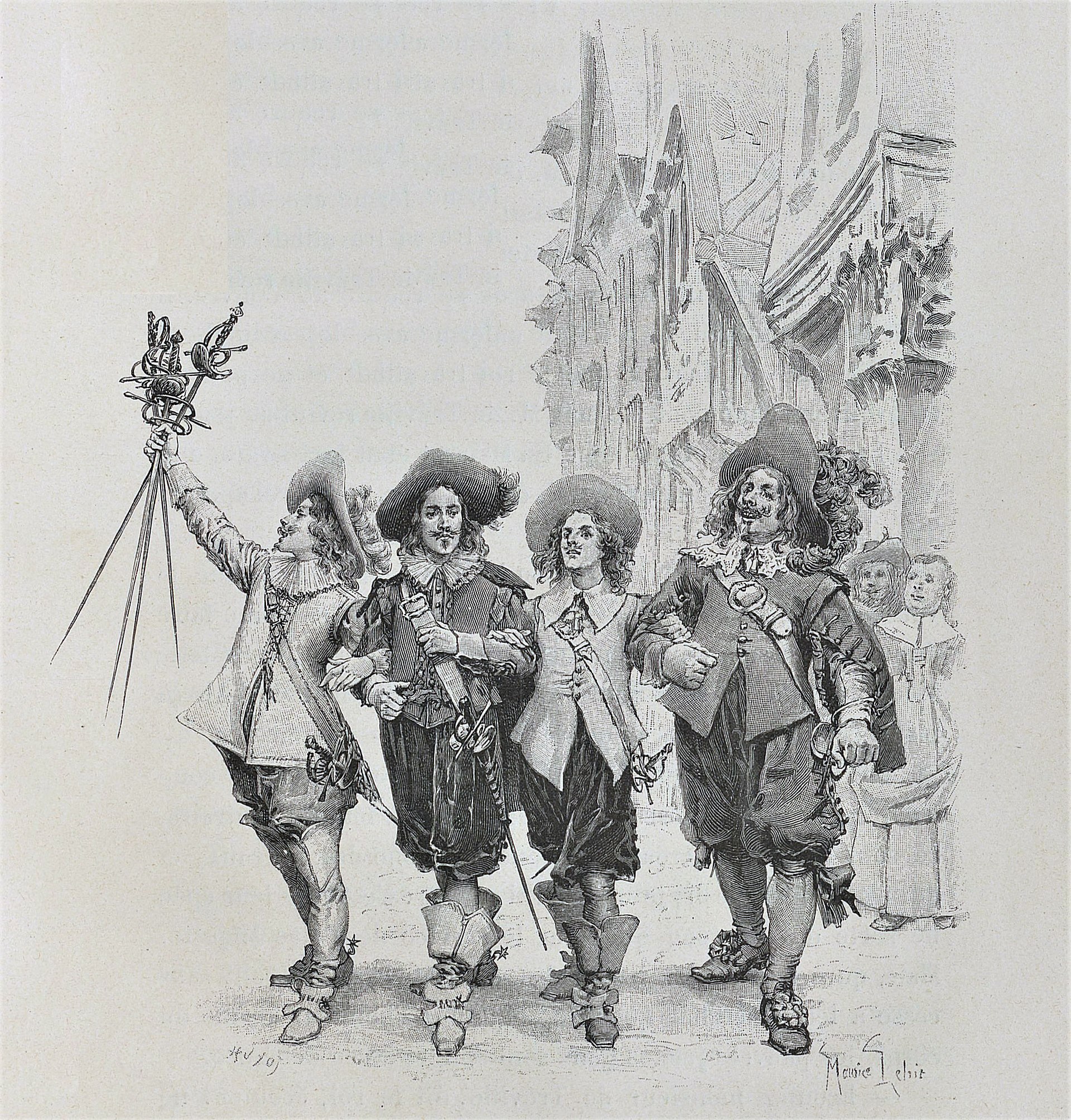 Imagem de referência de The Three Musketeers, descrito nos dados abertos como filme de 1933 dirigido por Armand Schaefer