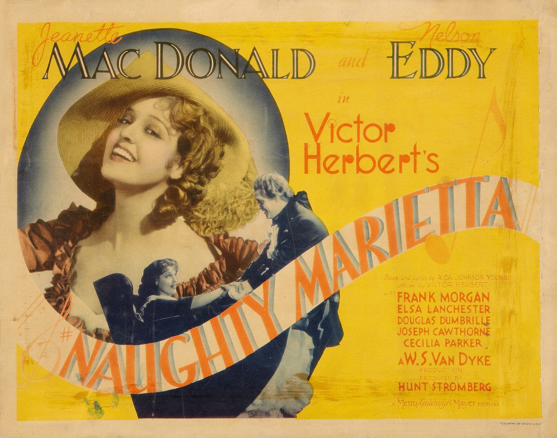 Imagem de referência de Naughty Marietta, descrito nos dados abertos como filme de 1935 dirigido por W. S. Van Dyke