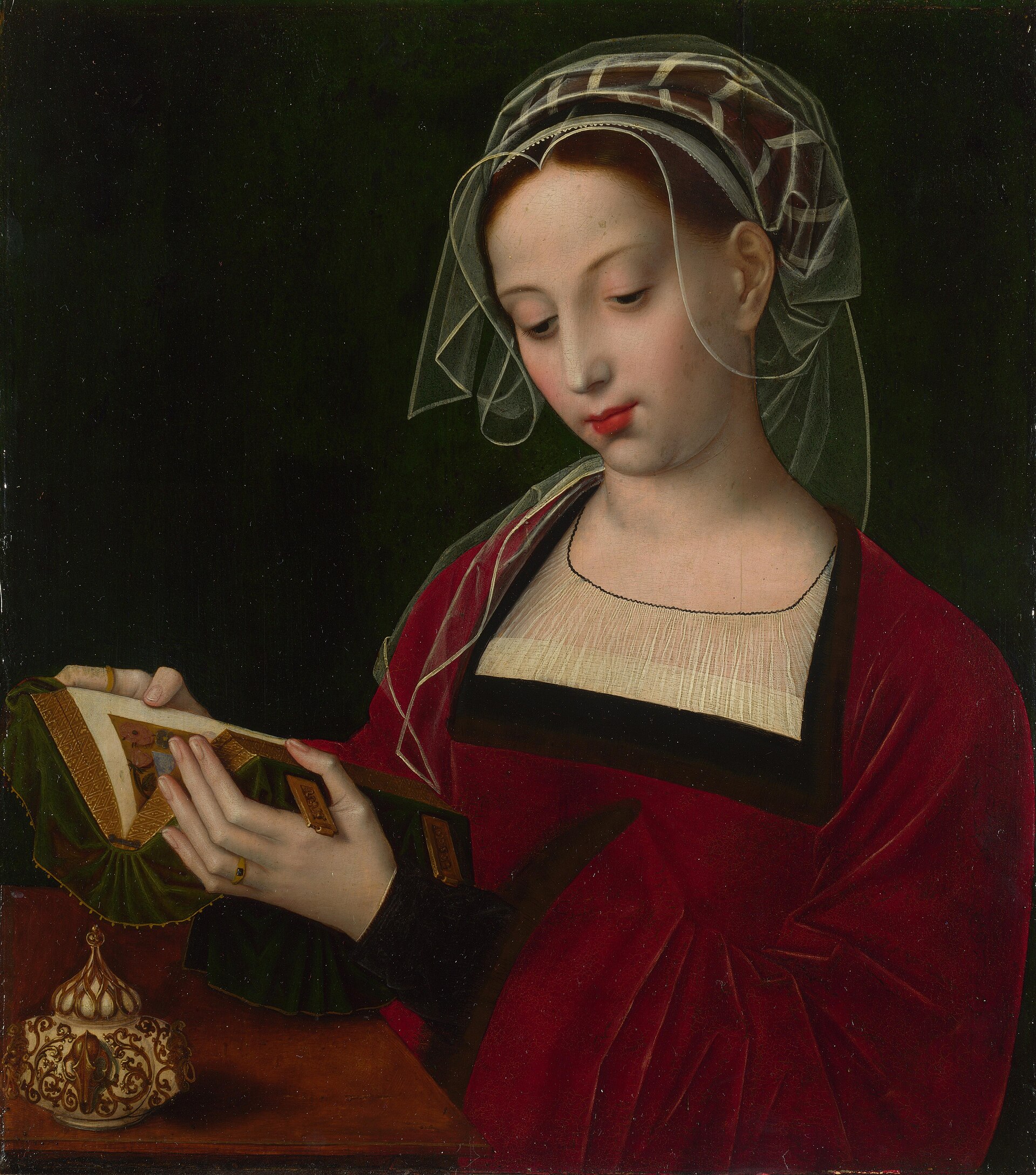 Imagem de referência de Maria Madalena a Ler, descrito nos dados abertos como pintura de Rogier van der Weyden
