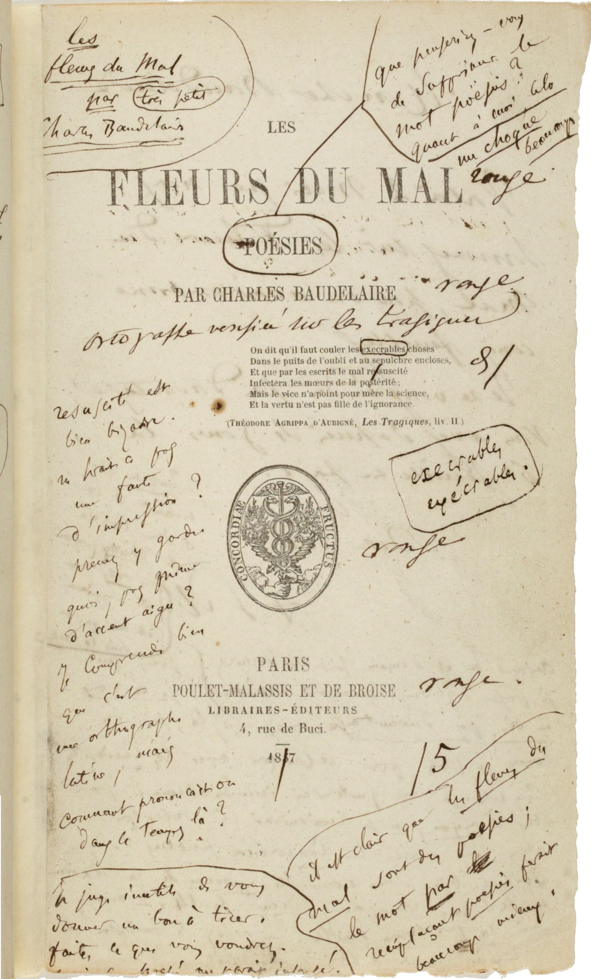 Imagem de referência de As flores do Mal, descrito nos dados abertos como colecção de poemas de Charles Baudelaire