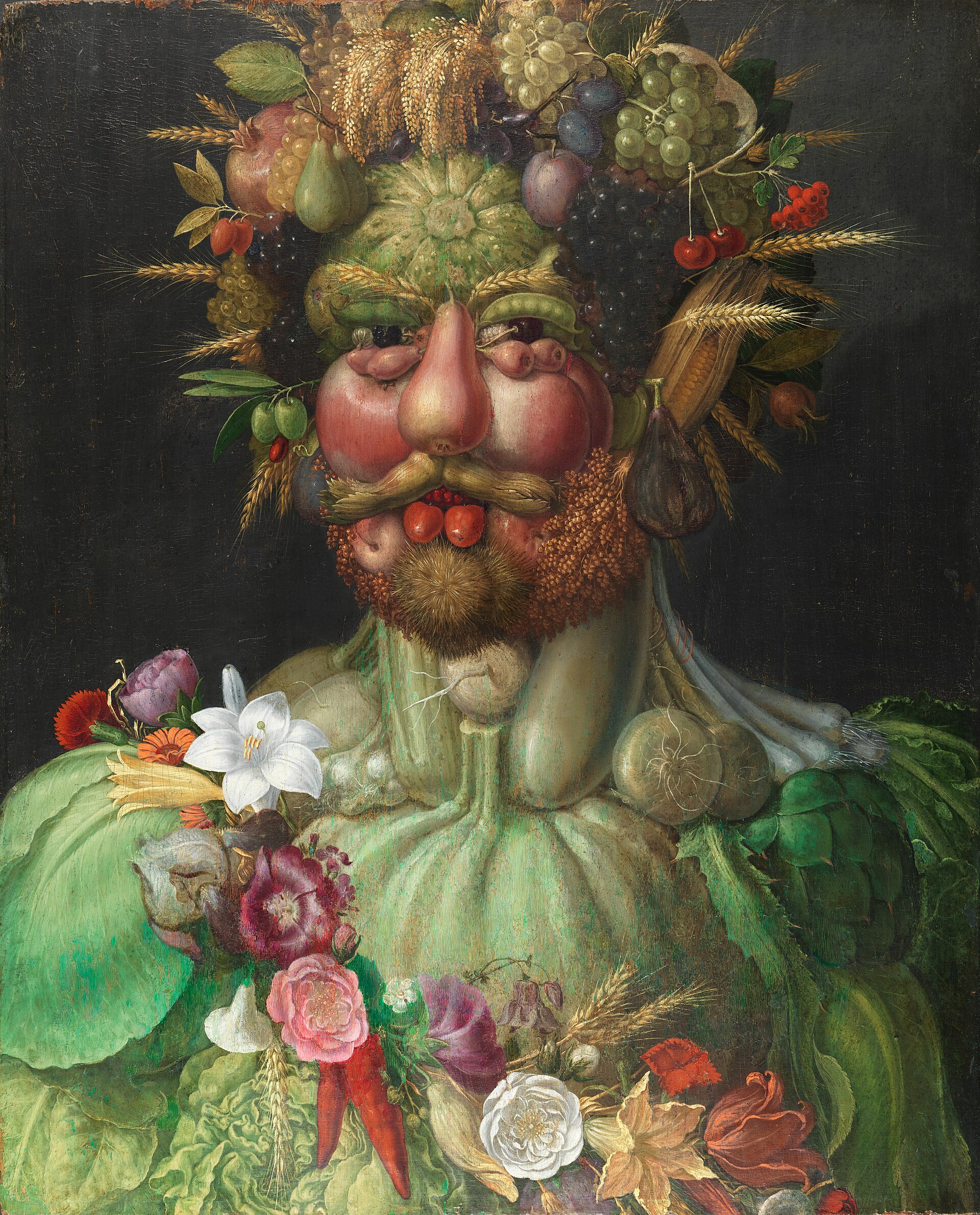 Imagem de referência de Vertumnus, descrito nos dados abertos como pintura de Giuseppe Arcimboldo