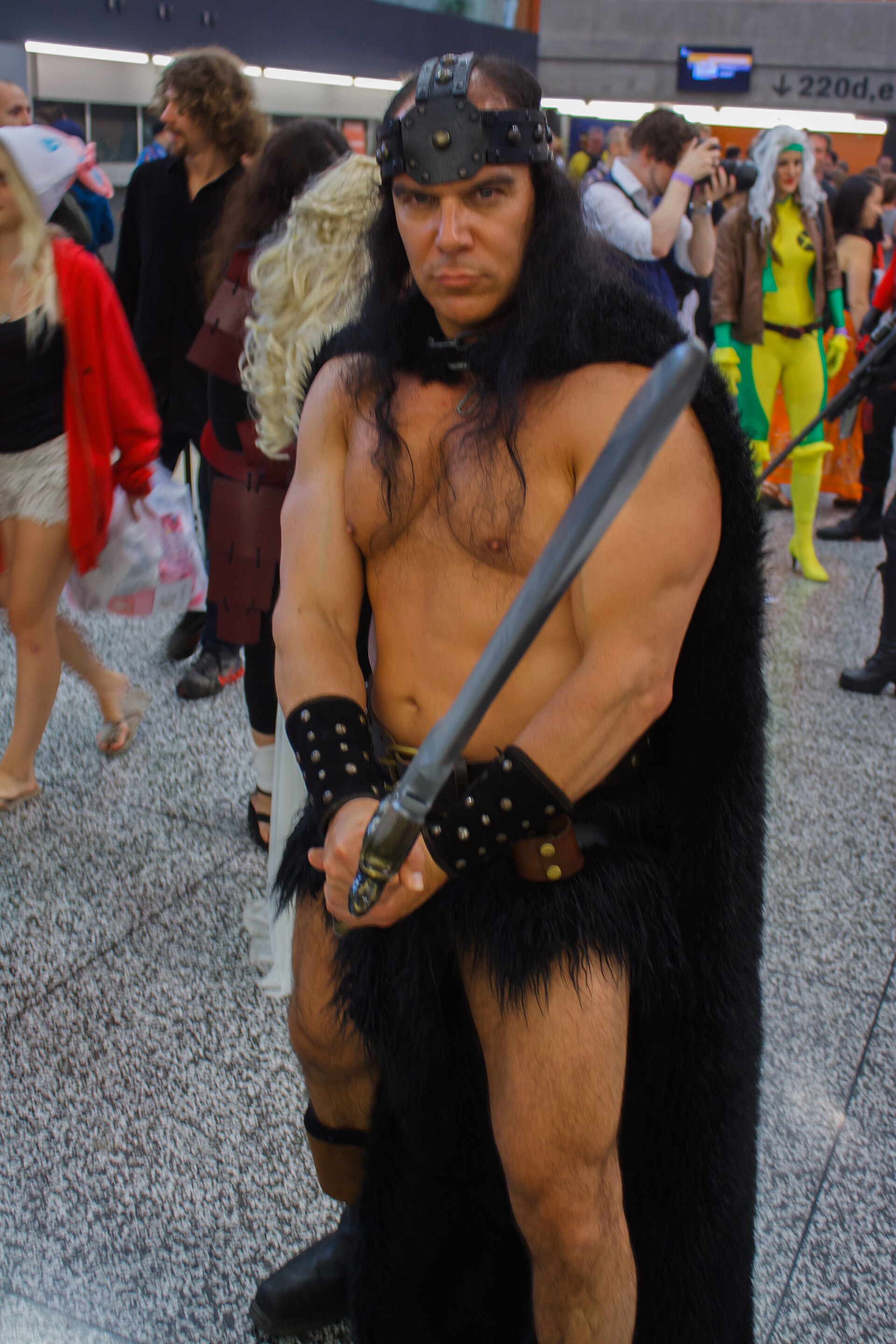 Imagem de referência de Conan, descrito nos dados abertos como personagem fictício criado por Robert E. Howard em 1932