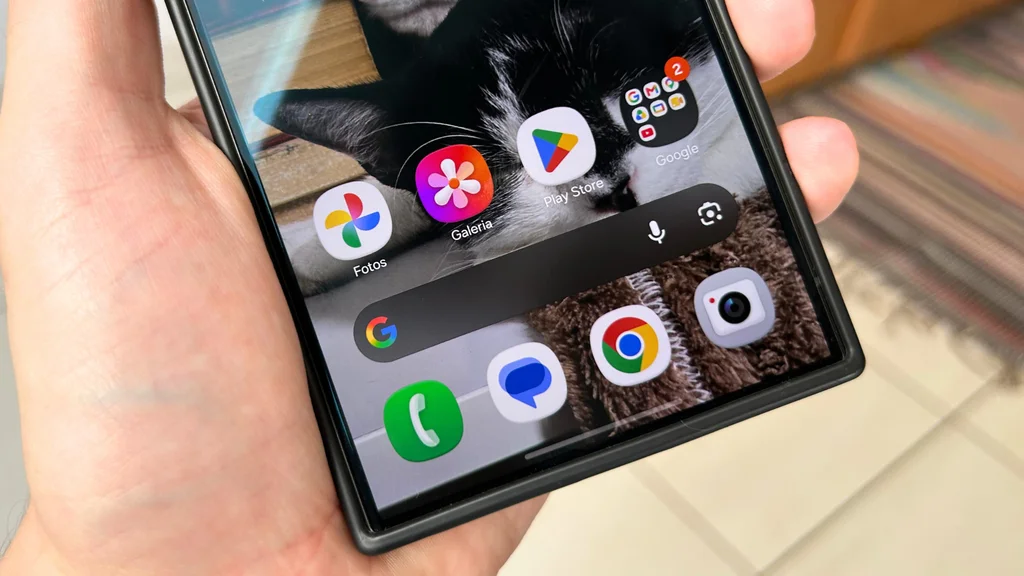 Como tirar a barra do Google da tela inicial na One UI 9