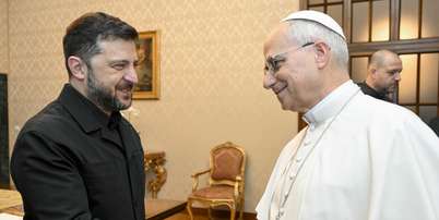 Papa e Zelensky conversaram ao telefone nesta segunda-feira Foto: ANSA / Ansa - Brasil