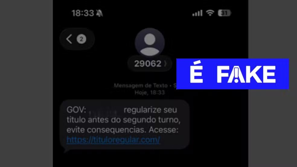Eleições 2026: SMS falso sobre título de eleitor circula; saiba se proteger