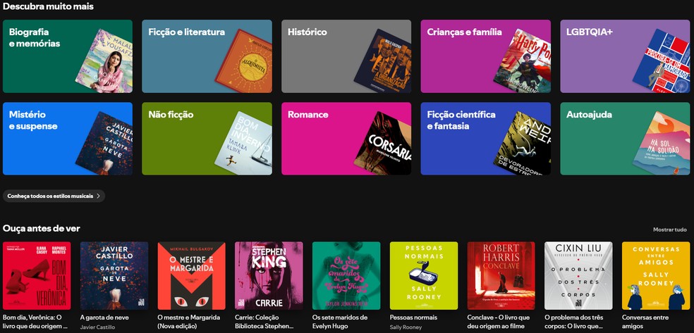 Spotify audiolivros: testei o novo recurso; veja como funciona