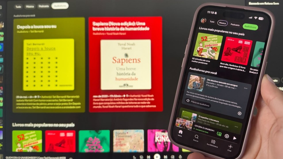 Spotify audiolivros: testei o novo recurso; veja como funciona