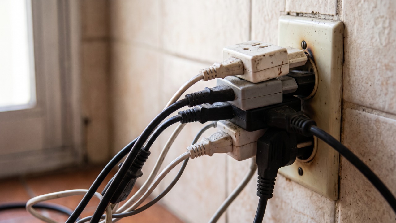 Adeus ao benjamim na tomada: eletricistas explicam por que a régua com disjuntor próprio virou item obrigatório em casa com air fryer, micro-ondas e cafeteira elétrica