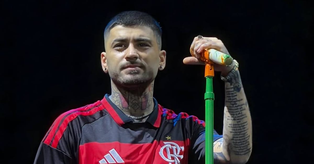 Zayn, ex-One Direction, usa camisa do Flamengo em show no estádio do Palmeiras e se desculpa