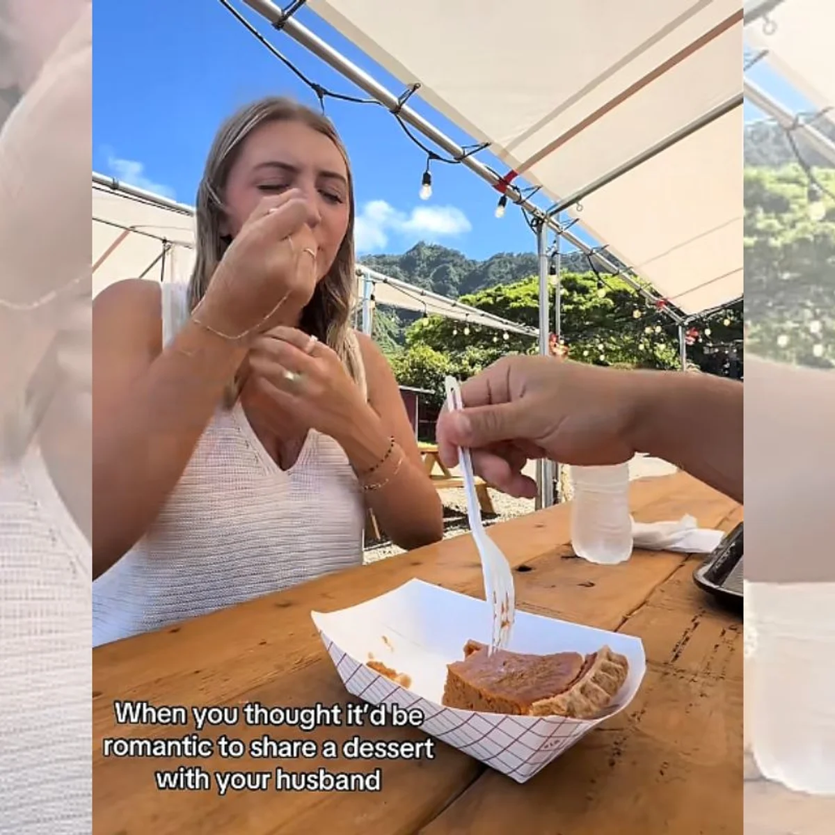 Marido é detonado após devorar sobremesa da esposa em vídeo: "Machista"